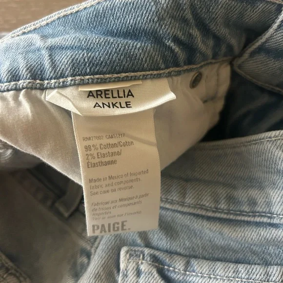 PAIGE Arellia Ankle Barrel Leg Jean Fernanda 28 / 6 New - Picture 7 of 9